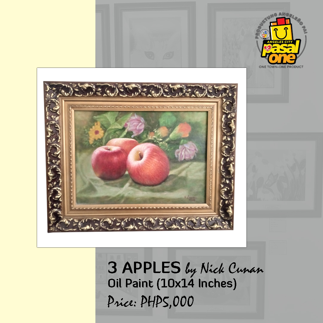 3 Apples Artwork By Nick Cunan